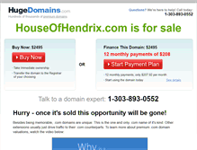 Tablet Screenshot of houseofhendrix.com